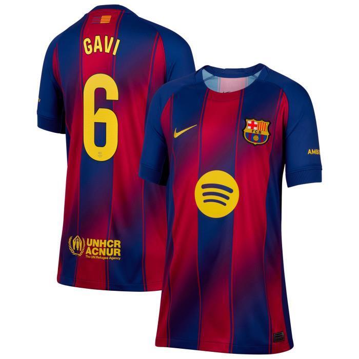 가비 FC 바르셀로나 키즈 유스 2025-26 홈 레플리카 유니폼 by 나이키